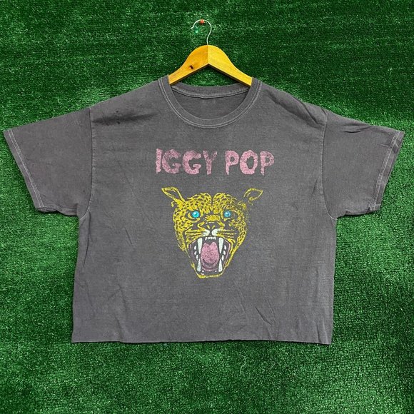 Urban Outfitters Tops - Iggy pop And The Stiiges Cheetah crop top size large